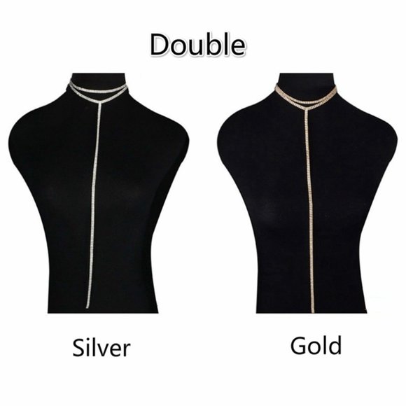 🌸 Gold Double Long Necklace - Picture 3 of 4